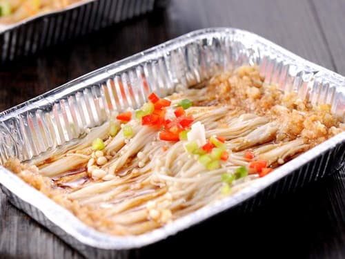 招远锡纸烤金针菇